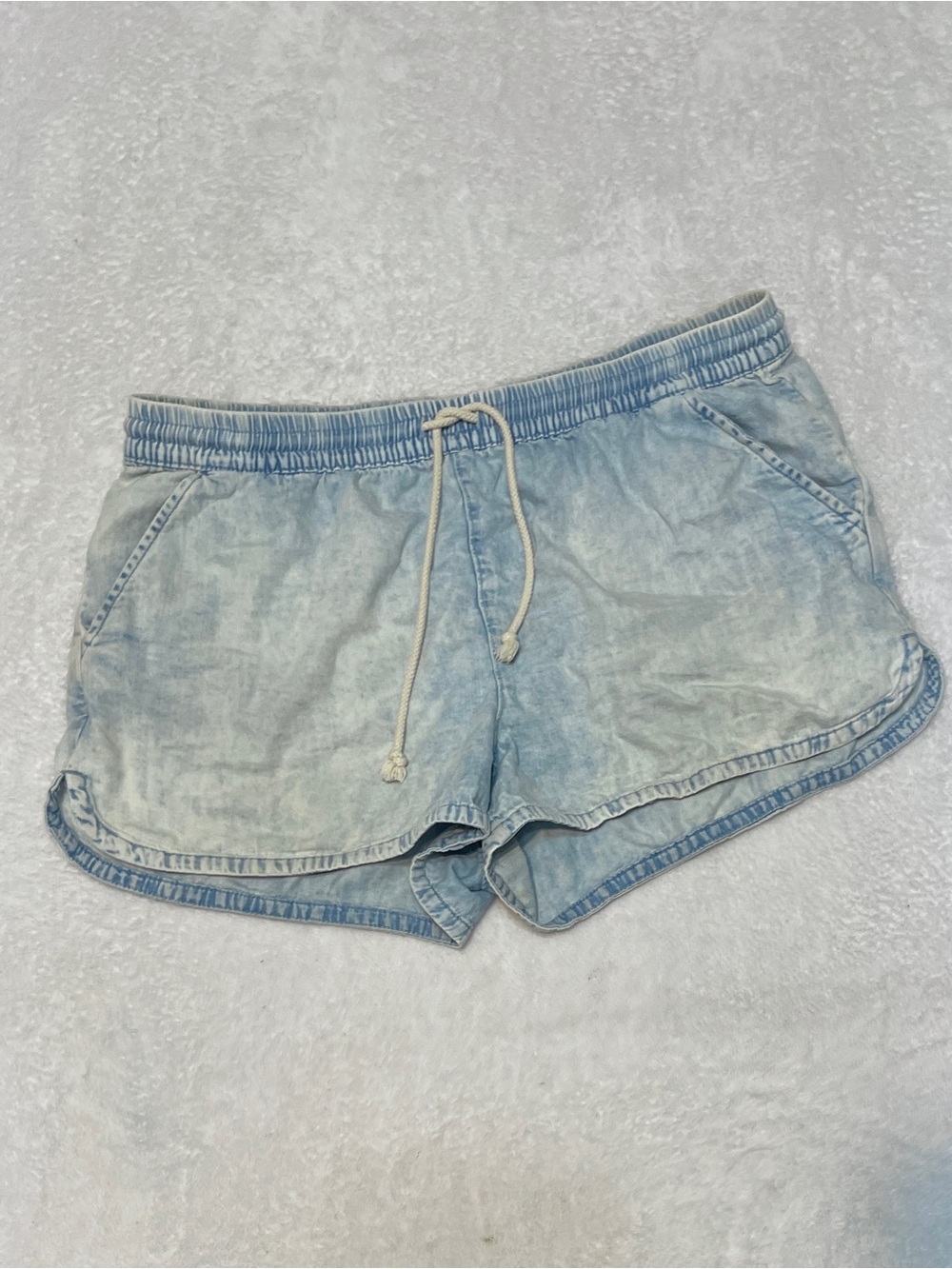 Aerie Soft Three Pocket Chambray Summer Shorts Women's Large